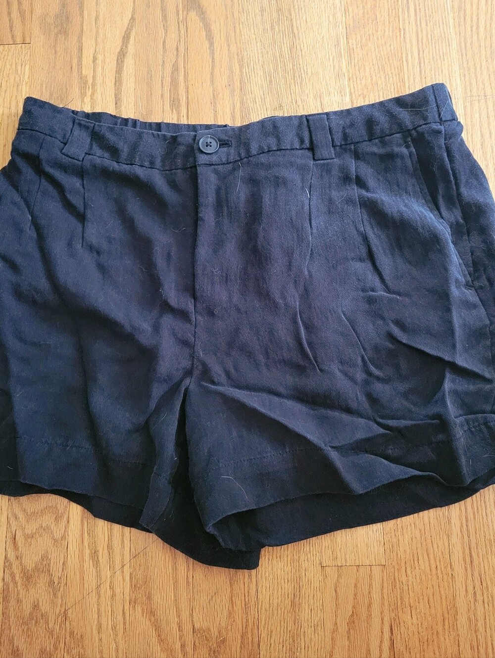 Black High-Waist Lightweight Shorts
